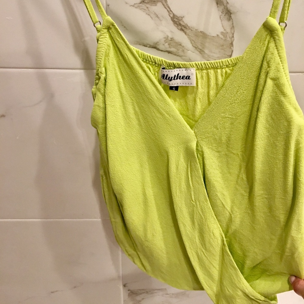 Neon Green Low-Cut Tank Top Sz. S